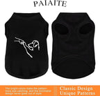 Discover Cozy Cotton Canine Wear: Lightweight, Breathable and Soft, Dog Shirt Vest with Eye-Catching Graphics(HIGH Five), Keeping Your Furry Friend Warm and Comfy! Black 2XL