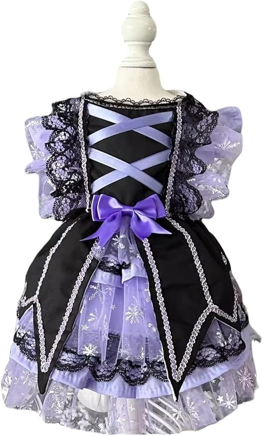 Furbabycare® Elegant Sweet Fashion Puppy Dog Blingbling Princess Skirt Pet Dog Lace Cake Camisole Tutu Dress B-Purple XLL