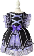 Furbabycare® Elegant Sweet Fashion Puppy Dog Blingbling Princess Skirt Pet Dog Lace Cake Camisole Tutu Dress B-Purple Medium