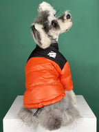 Dog Winter Coat Duck Down Jacket for Small Medium Dogs-Thicken Dog Coat Windbreaker Puppy Winter Clothes for Cold Weather Snowday (Orange, XL)