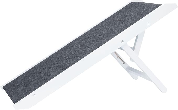 Trixie Furniture ramp, Height-Adjustable 29/36/43 cm, Wide Running Surface 36 × 90 cm, 39375, White