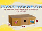 Sexy Liza's Cat Scratching Box-4 Four Reversible Scratch Pads; Lasts 4 Times Longer. No Assembly -Ready to go. Cat Scratch Lounger and Bed.. Comfy Size for The Comfy Chonk.