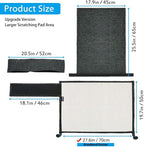 NATUYA Couch Cat Scratch Furniture Protectors from Cats-Sisal Cat Scratching Mat Furniture Guard for Sofa Cushion Chair Corner (Dark Gray, Left)