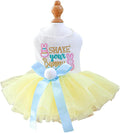 Furbabycare® Elegant Sweet Easter Puppy Dog Blingbling Princess Skirt Pet Dog Lace Cake Camisole Tutu Dress C-Easter Bunny X-Small