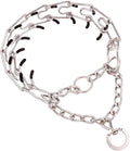 No Pull Prong Dog Collar,Adjustable Dog Pinch Training Chain Collar with Comfort Rubber Tips for Training Guidance Small Medium Large Dogs (XL)