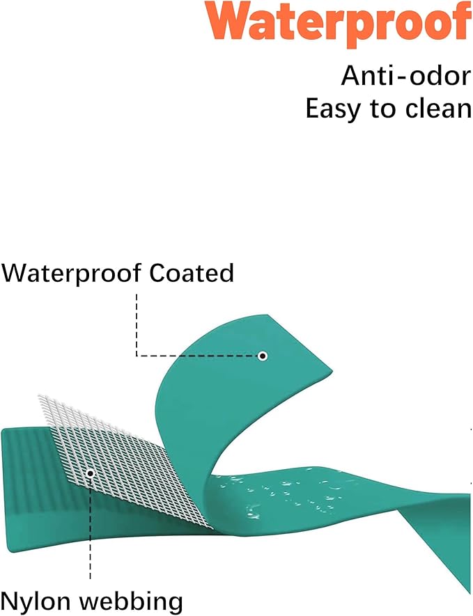Waterproof Martingale Collar for Dogs,Easy to Clean Dog Collars with Safety Quick Release Buckle,Rubber Collar for Medium Large Dogs Walking Training (Emerald Green, L (19.6-25.9inch))