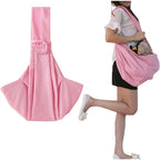 Pet Sling Carrier Bag Travel Tote for Cats Dogs, Up to 16 lbs (Pink)