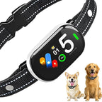 Bark Collar for Small Medium Large Dogs, Rechargeable Smart Dog Bark Collar, Anti Barking Training Collar with 5 Adjustable Sensitivity,Bark Shock Collar with Beep Vibration (Silver)