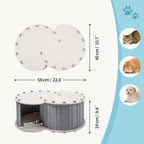 Walbest Cat Houses for Indoor Cats,Cat Cave Beds Pet Hideaway, Condos Cat Sleeping Space,Collapsible Covered Burrowing Cozy Kitten Nest,Sturdy Structure Cat Play Tower Camel