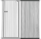 Lumizone Extra Tall Cat Gate Extension Kit 55.12" High Pressure Mounted 2025 New 29.52" Extra Wide 1.37" Gap No Drilling Tall Pet Gate for Dogs (Black, 55.12" H x 29.52" W, Extension)