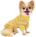 LOPHIPETS Dog Pajama Onesie for Small Pomeranian Clothes Apparel-Yellow/L