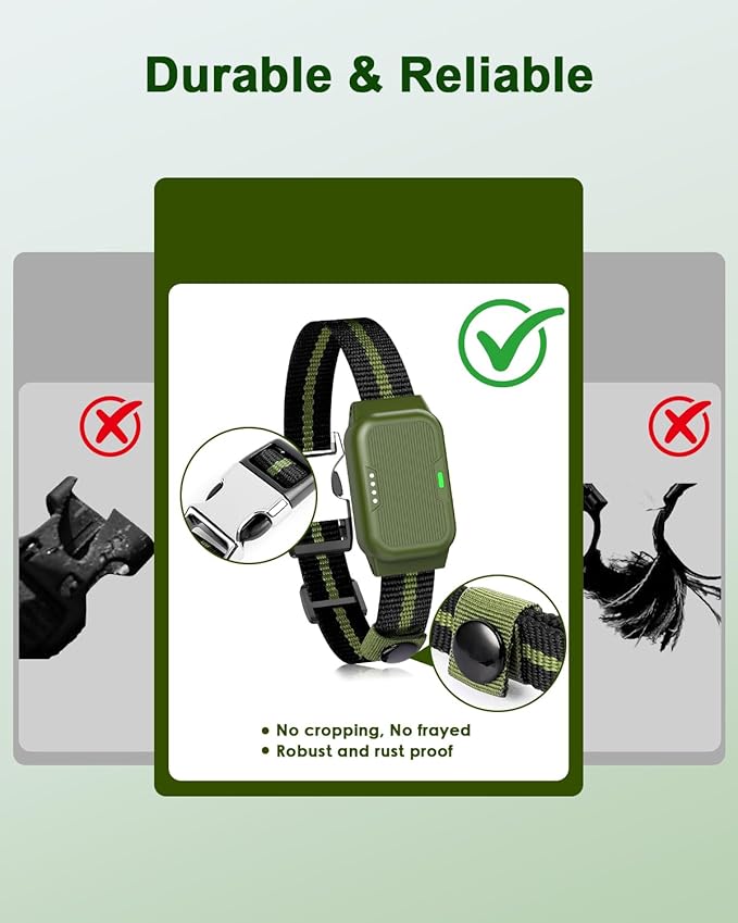 Shock Collar for Dogs, IP67 Waterproof Dog Training Collar with Remote Control, 3 Modes: Beep, Vibration, Safe Static, Rechargeable Adjustable for 15-110lbs Medium Large Dogs