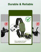 Shock Collar for Dogs, IP67 Waterproof Dog Training Collar with Remote Control, 3 Modes: Beep, Vibration, Safe Static, Rechargeable Adjustable for 15-110lbs Medium Large Dogs