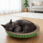 B Kitty Scratcher Cat Bed, Fun for Your Purr-FECT Feline (Round)