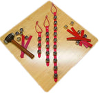 Warner Arctic Sleigh Bells Decorative Leather Strap Door Bells USA (10" with 3 Bells, Brown Leather with Silver Bells)