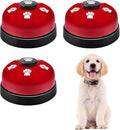 3 Pack Dog Doorbells, Pet Training Bells for Outside Potty Training and Communication, Bell for Dog Cat Puppy Interactive Toys (Red, 3 Pack)