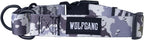 Wolfgang Heavy Duty Martingale Dog Collar with Quick Release Nylon Buckle for Walking & Training, Hideout Print, Small