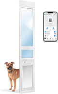 Power Pet Roll Up Automatic Electronic WiFi Pet Door by High Tech Pet - Space-Saving, Pet Operated Dog Door, App Control, Safe, Secure, Air Tight (Patio Tall - 92½-96, Medium)