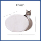 TRIXIE Wall Mounted Cat Lounge Set with Hammock & Condo – Climbing Shelve with Plush Condo & Sisal Step – Wall-Mounted Cat Furniture for Scratching & Lounging – Gray-Brown, 18.75 x 11 x 11.25 in