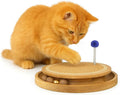 Cat Scratching Pads Interactive Cat Toys Natural Sisal Toys with Interactive Play Balls – Indoor Cat Scratcher Post for Furniture Protection, Exercise & Stress Relief 12.5 x 12.5 x 3