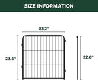 FXW Homeplus Unleashed Indoor Dog Playpen - Stress-Free and Safe Play, Heavy Duty 24 Inch 2 Panels Dog Pen for Puppy and Small Dogs, Black│Patented