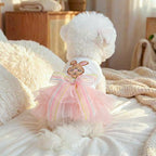 Furbabycare® Elegant Sweet Easter Puppy Dog Blingbling Princess Skirt Pet Dog Lace Cake Camisole Tutu Dress C-Easter Bunny-4 Small