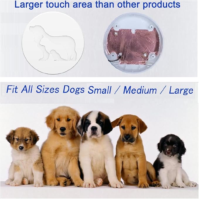 EverNary Dog Door Bell, Dog Bells to Go Outside, Dog Doorbell for Potty Training, Large Area Waterproof Touch Button,1000FT Range, 58 Chimes (White, 1 Receiver 1 Transmitter)