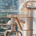 Large Wooden Tree Tower for Cat