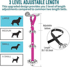 BLUETREE Dog Doorbells Premium Quality Training Potty Great Dog Bells Adjustable Door Bell Dog Bells for Potty Training Your Puppy The Easy Way - 7 Extra Large Loud 1.4 DoorBells
