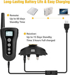 Bousnic Dog Training Collar 2 Dogs Upgraded 1000ft Remote Rechargeable Waterproof Electric Shock Collar with Beep Vibration Shock for Small Medium Large Dogs (15lbs - 120lbs)