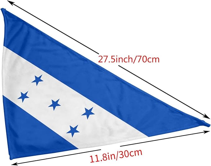 Dog Bandanas Flag of Honduras Pet Bandana Scarf Triangle Bibs Kerchief Accessories for Dogs Cats