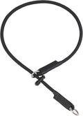 Martingale Dog Collar, 5/16” High-Strength Nylon Rope Slip Collar with Spring-Loaded Adjustable Stopper for Small, Medium & Large Dogs(Black, 26 inch)