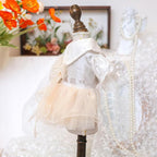 Furbabycare® Elegant Sweet Fashion Puppy Dog Blingbling Princess Skirt Pet Dog Lace Cake Camisole Tutu Dress G-White X-Small
