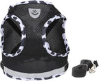 FEimaX Dog Harness and Leash Set for Walking, Soft Mesh Adjustable Easy Control Lightweight Cat Vest Harnesses with Reflective Strips, Escape Proof Small Dogs Cats Vests