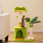 Palm Tree Cat Tower – 22 lbs Capacity, Scratching Posts & Self-Groomer