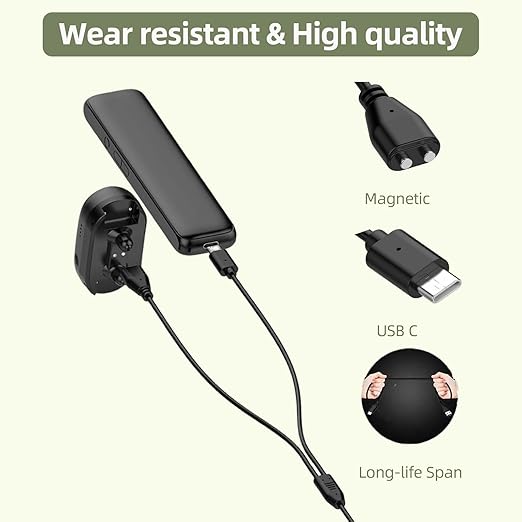 Dog Shock Collar Charger Replacement for Jugbow/Delupet/Yawpet Training Collar,2-in-1 USB C and Magnetic Charging Cable for Dog Collar and Remote Control