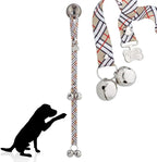 PoochieBells Handcrafted Dog Doorbell for Potty Training – Easy & Quick, Doggie-Safe USA-Made Dog Door Bell with Perfect Sound, Dog Trainer-Recommended for Over 20 Years, London Plaid