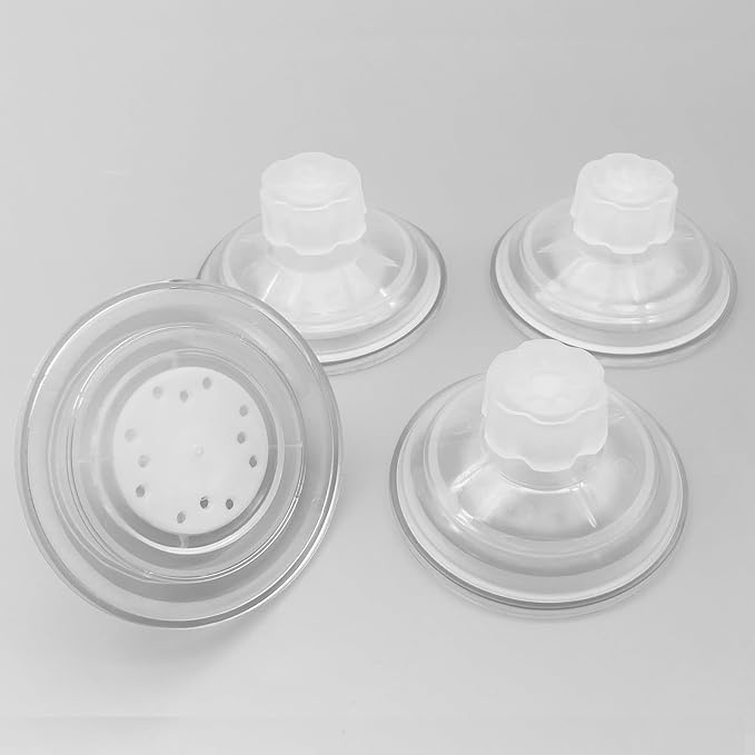 Screw Nut Suction Cup 3.15 Inch Large Without Hook Sucker Strong Hanging Holder for DIY Glass Window Shelf Mirror Replacements Home Kitchen Bathroom Organization Decoration 4 Packs