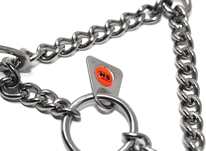 Herm Sprenger Ultra-Plus Prong Swivel Ring Stainless Steel Micro Training Dog Collar | Assembly Chain Training Collar for Smaller Dogs | Made in Germany - (1.5 mm, (Neck Size Upto 9.5"))