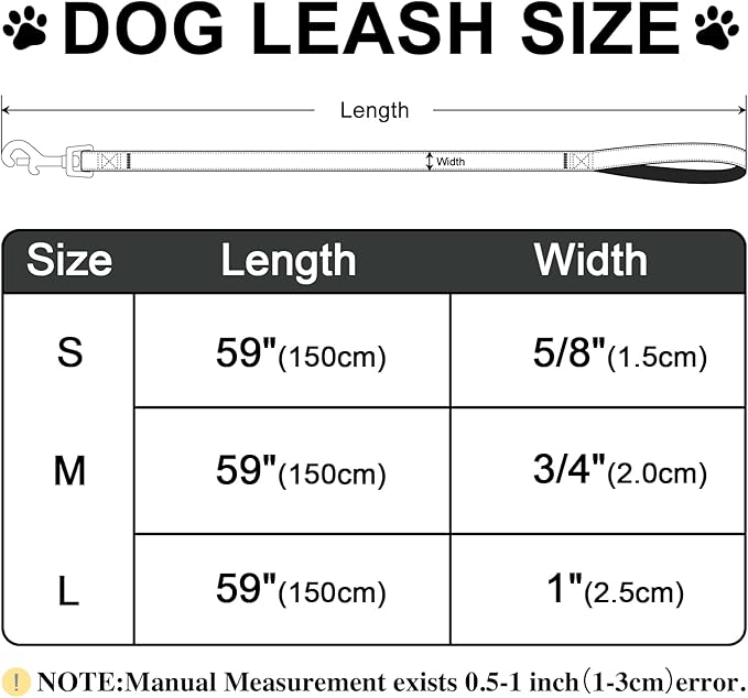 Tunkoo Dog Leash Plaid with Soft Comfy Cotton Handle，Girl Pet for Small Medium Large Dogs Cats Daily Walking（Orange Grid，L）