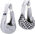 CUBY Dog and Cat Sling Carrier - Hands Free Reversible Pet Papoose Bag - Soft Pouch and Tote Design - Suitable for Puppy, Small Dogs Cats Outdoor