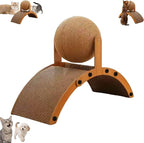 Interactive Scratch Pad for Cats,Ferris Wheel Design,Cat Scratching Post Design with Arch Bridge Balls-Stylish Cat Scratching Board for Kittens,Relieving Stress,Nail Grinding Biting Prevention (L)