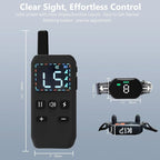 KIP Remote Dog Training Collar, IP67 Waterproof Shockproof E-Collar with 5 Training Modes, Rechargeable and Adjustable for Small, Medium and Large Dogs