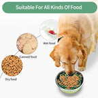 Slow Feeder Dog Bowls Insert,Third Generation upgradedSuper Firm Eating Bowl（Cuttable） for Large Breed and Medium Small Size Compatible with Regular Elevated Metal Glass Dog Bowl (Green)