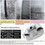Cozy Pet Cave 3-in-1 Cat Tunnel Bed, Gray Plush with Fleece Lining, Anti-Slip Base, Multiple Entrances, Indoor Cat House, 33.46 x 25.59 Inch