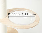 Transparent Space Capsule Dome Cat Bed for Floot to Ceiling Cat Tree Parts, Dia 11.8 Inches