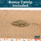 Indipets Cat Scratching Bed, Two in One Bed and Scratcher, Reversible (Wave Scratcher)
