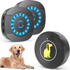 Dog Door Bell, Dog Bell for Training Doggie Door Bell for Dog Puppy Training Sliding Door/Go Outside Doorbell and Waterproof Touch Button