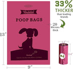 Dog Poop Bag 26 Rolls (390 Counts), Biodegradable Dog Waste Bags With 1 Free Dispenser, Eco-Friendly Leak Proof Pet Waste Disposal Refill Bags (Scented)