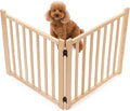 YOCAN Paint-Free Wood FreeStanding Pet Gate for Dogs,Wooden Dog Gates for Doorways, Stairs,The House, Dog Fences Indoor Puppy Gate-2 Panel H:23”